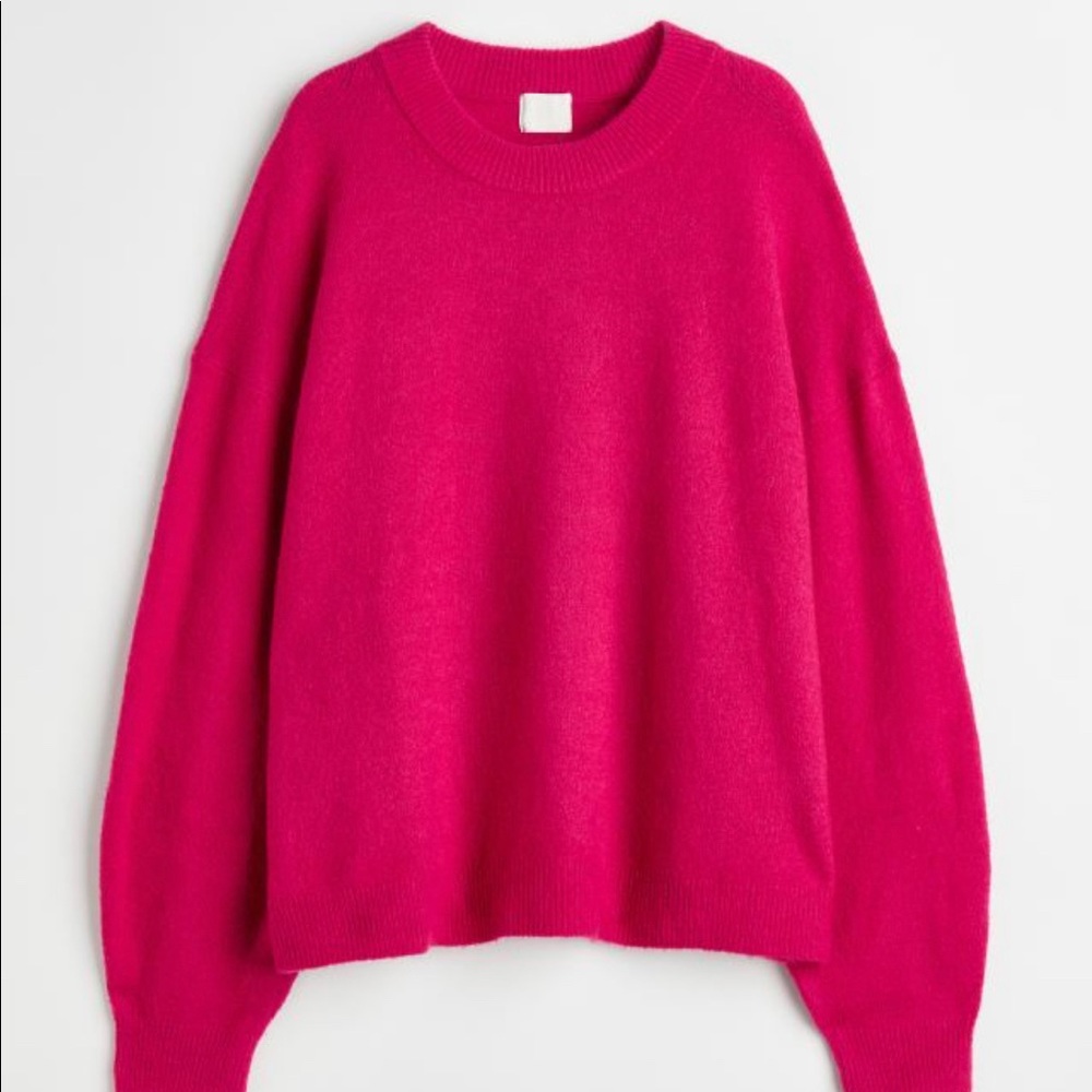 NWT hot pink H&M sweater XS